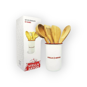 Stella Artois Set De Utensilios De Bambu