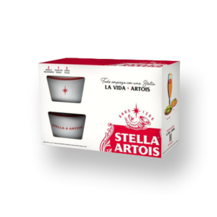 Stella Artois Set 2 Latas *473ml + 2 Bowls + 1 Chalice